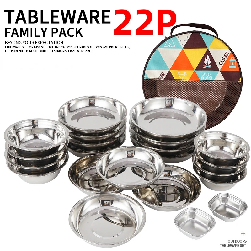 Camping Cooking Dining Set - Nuovo set di piatti da campeggio