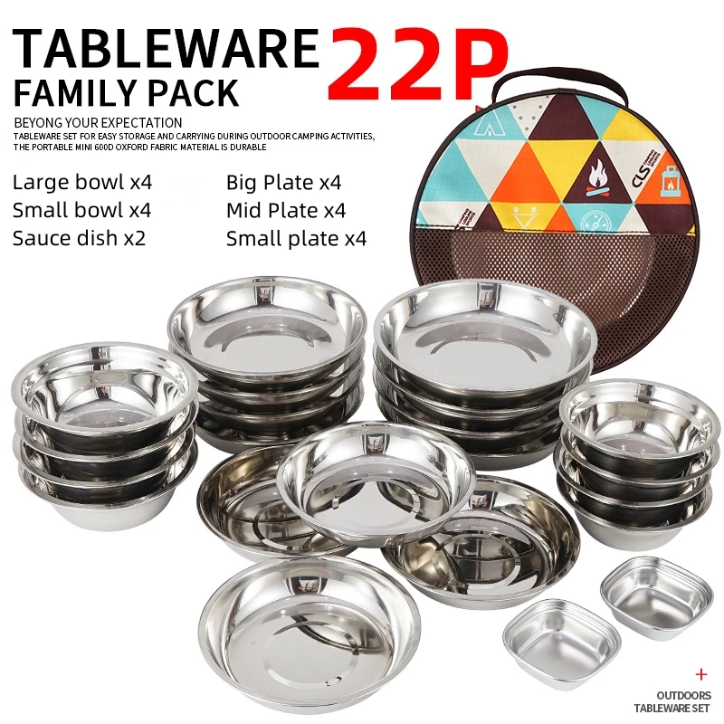 Camp Cooking Set di piatti da  - Camping Cooking Dining Set recensione e prezzo