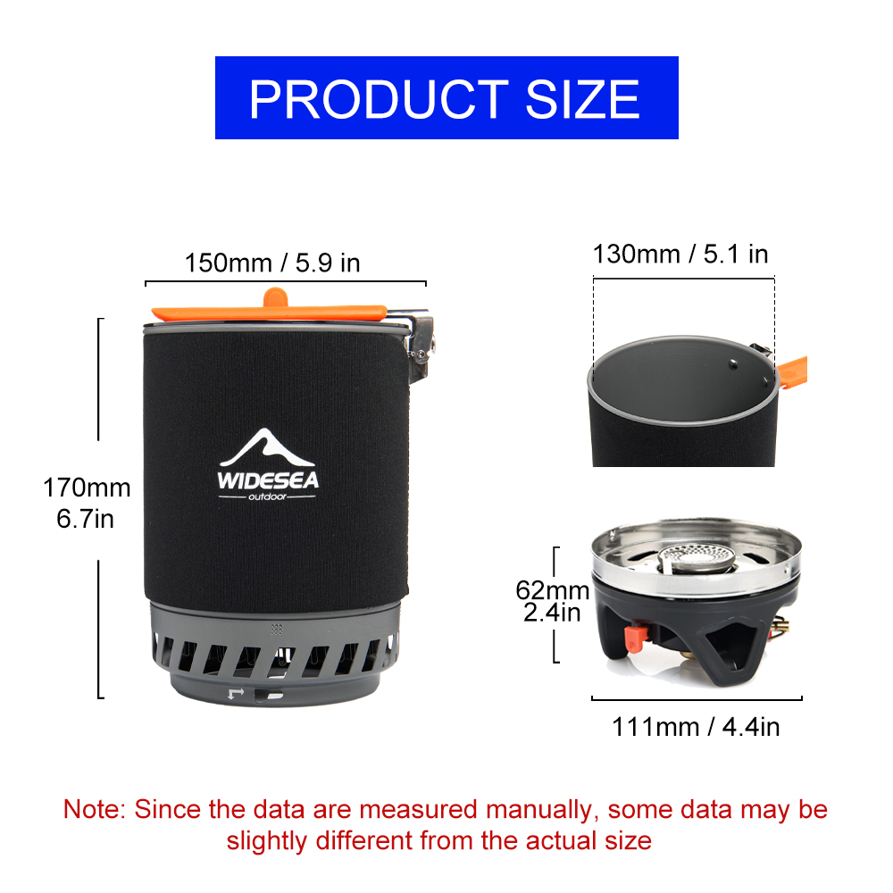 Widesea Sistema di cottura da  - Camping Hiking Cooking recensione e prezzo