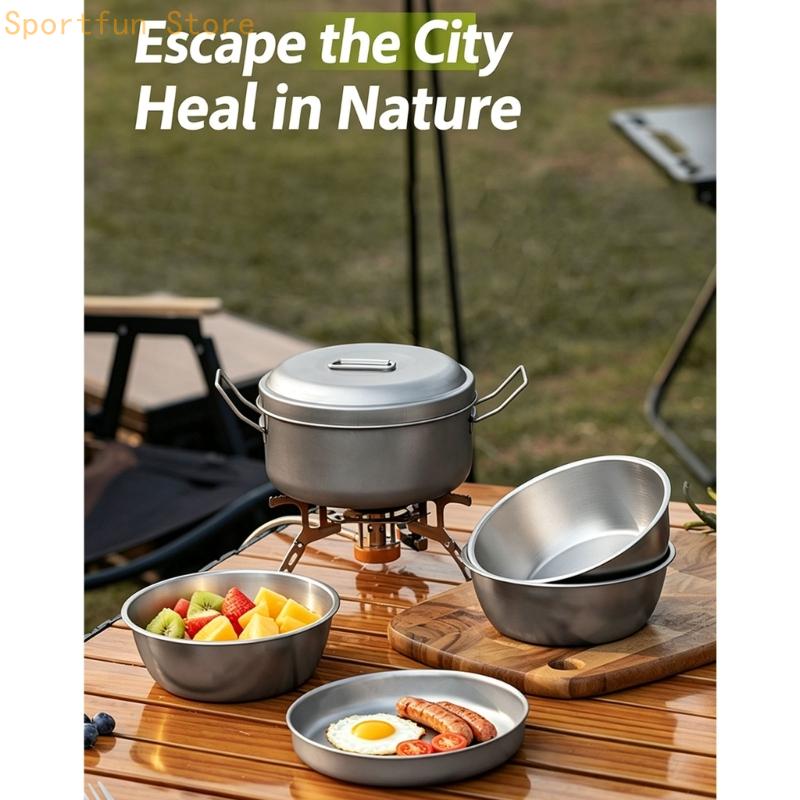 Gruppo pentole per pasti da ca - Camping Cooking Dining Set recensione e prezzo