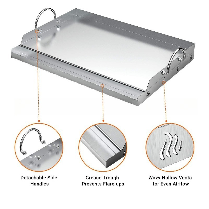 Piastra per barbecue in acciai - Camping Cooking Flat Top recensione e prezzo